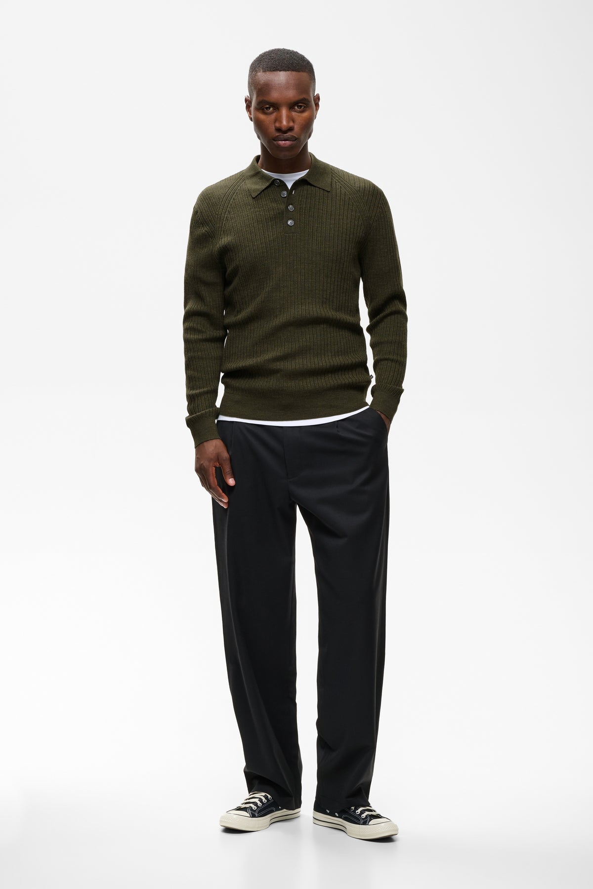MAKERONE N MERINO POLO