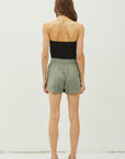 PATCH POCKET TENCEL SHORTS