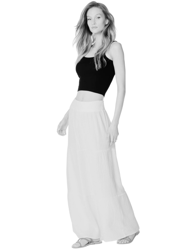 TIERED MAXI SKIRT