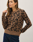 LEOPARD PRINT PULLOVER SWEATER