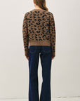 LEOPARD PRINT PULLOVER SWEATER