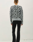 LEOPARD PRINT PULLOVER SWEATER