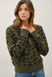 LEOPARD PRINT PULLOVER SWEATER