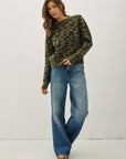 LEOPARD PRINT PULLOVER SWEATER