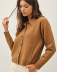 COLLARED CARDIGAN