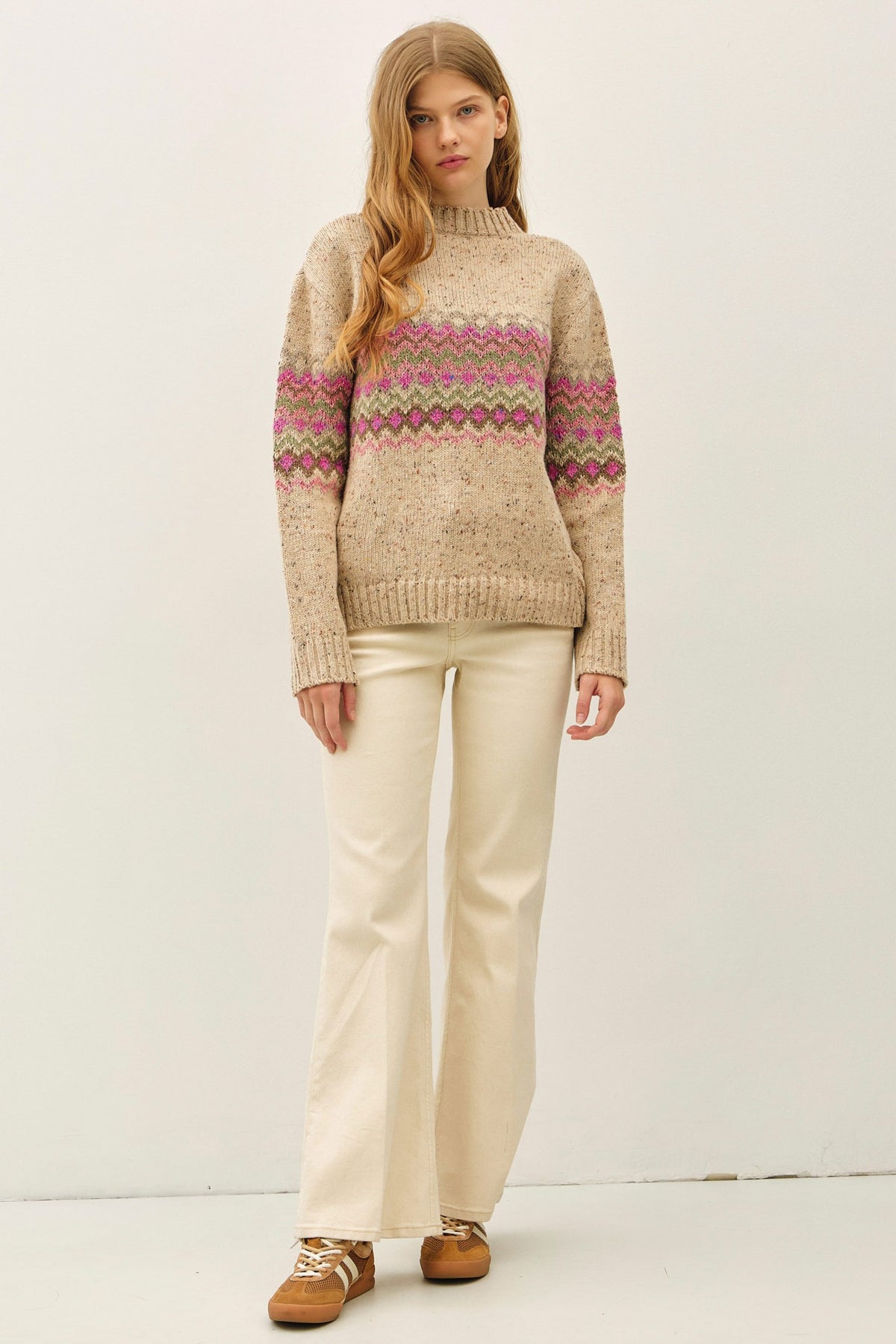 FAIR ISLE MID BLOCK SWEATER