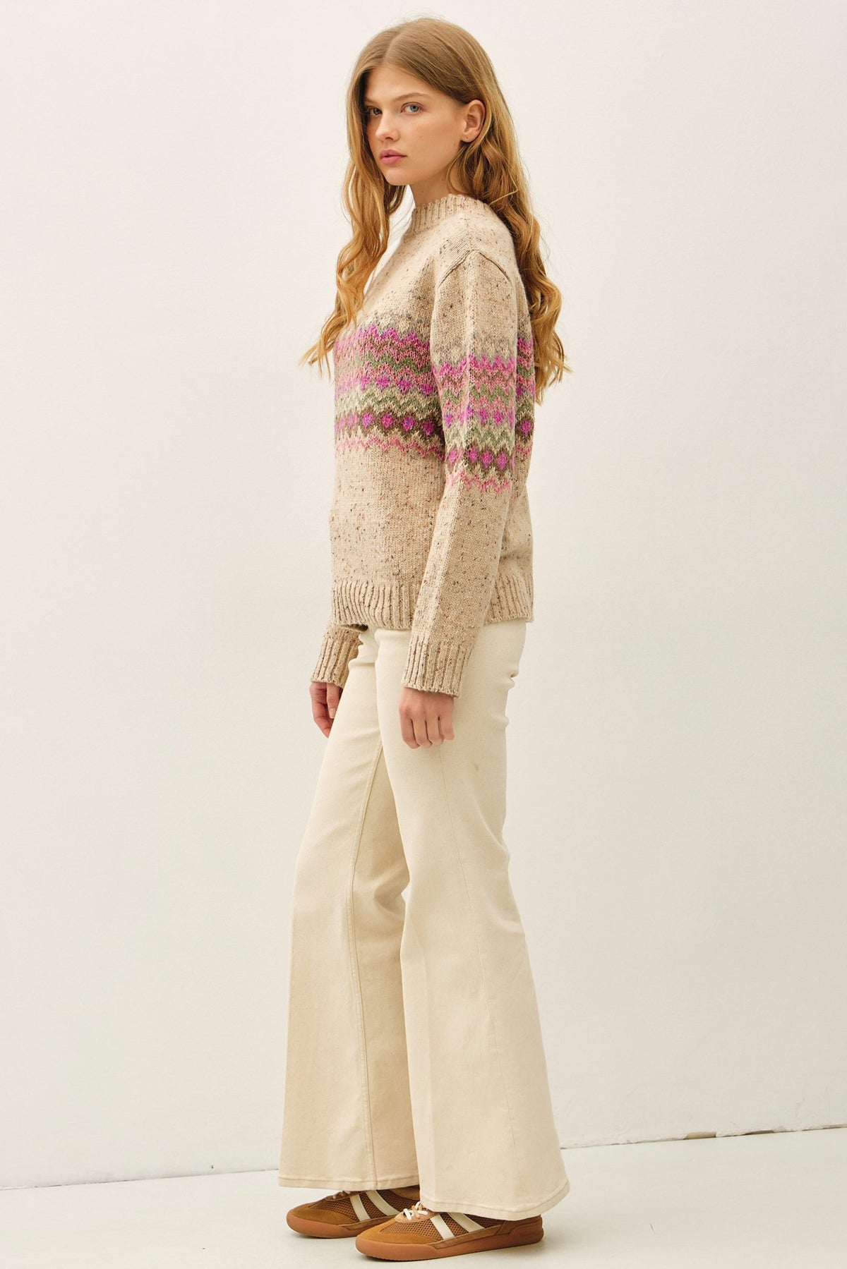 FAIR ISLE MID BLOCK SWEATER