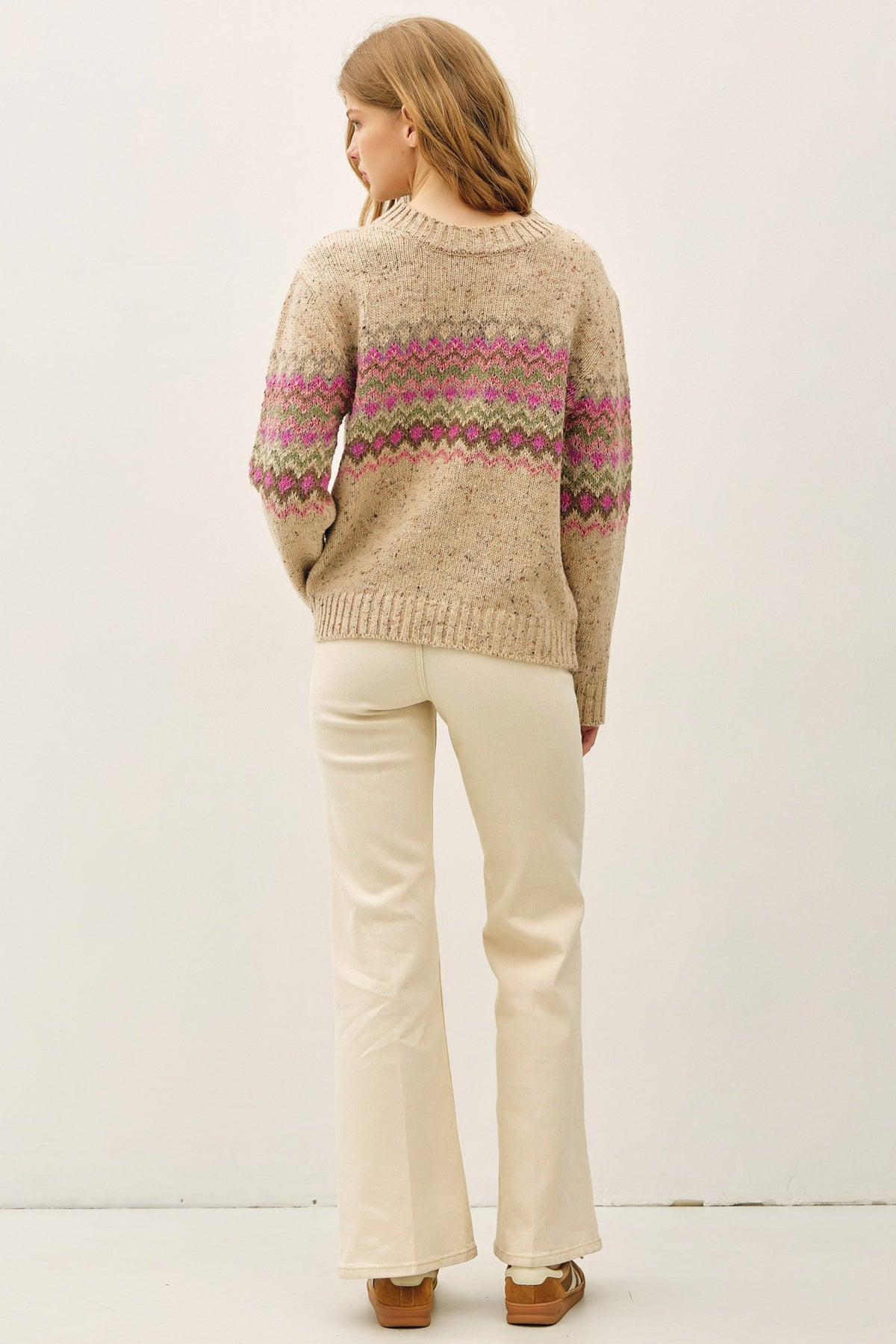 FAIR ISLE MID BLOCK SWEATER