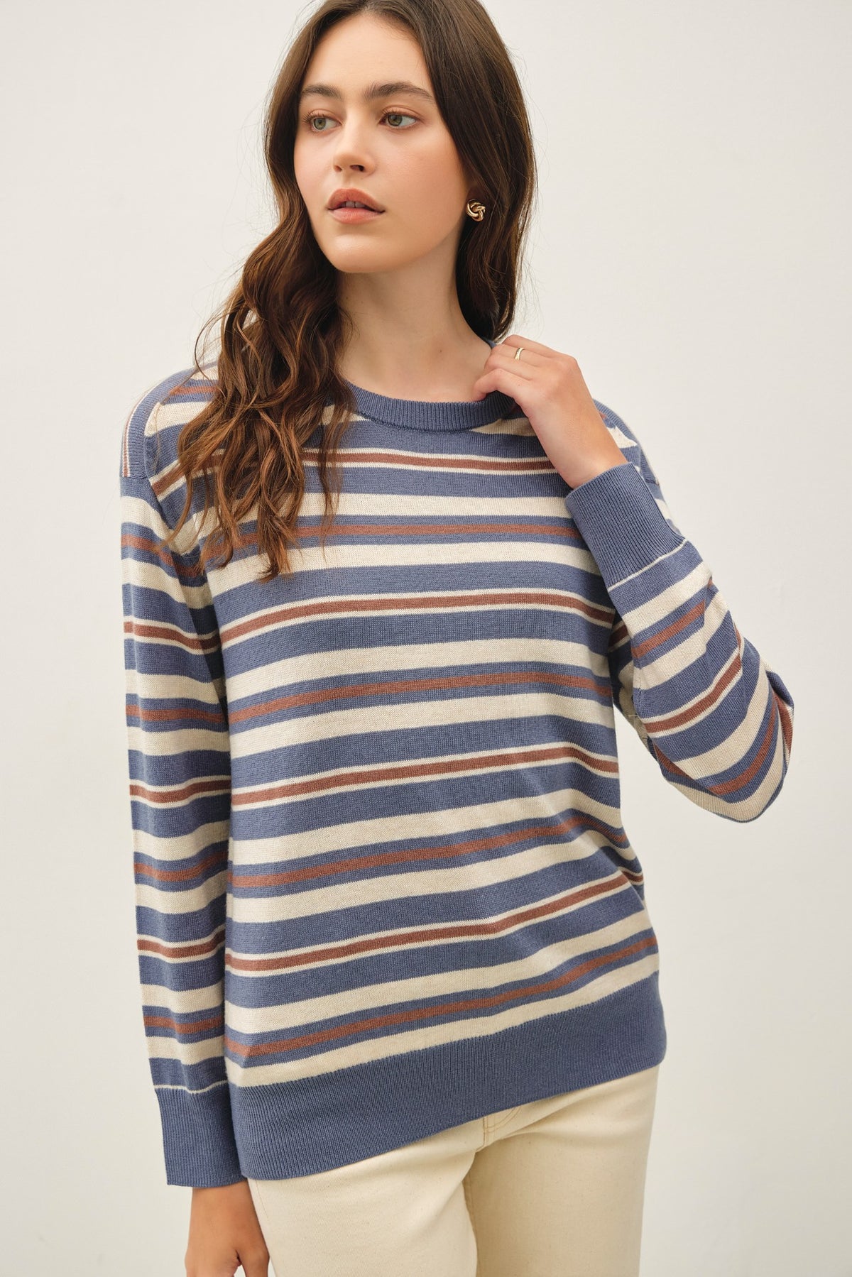 MULTI STRIPE SWEATER