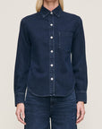 INES DENIM SHIRT IN CRATER LAKE
