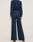 INES DENIM SHIRT IN CRATER LAKE