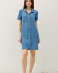 TENCEL SHIRT DRESS