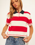 ANGELO RUGBY STRIPE POLO