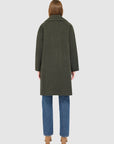 AALIYAH MID LENGTH WOOL COAT WITH SIDE ZIP