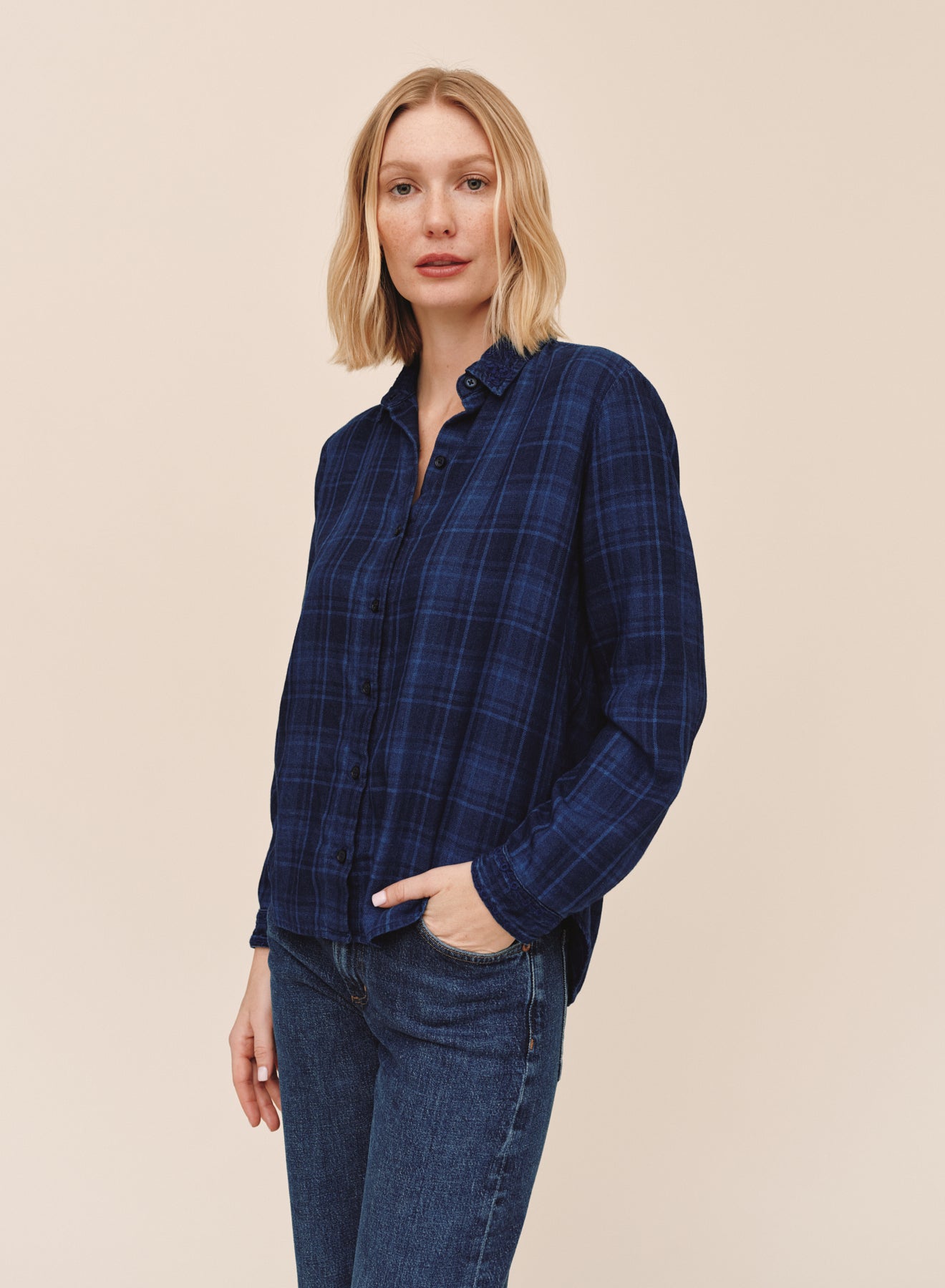*COMING SOON* PLAID EMBROIDERED SHIRT