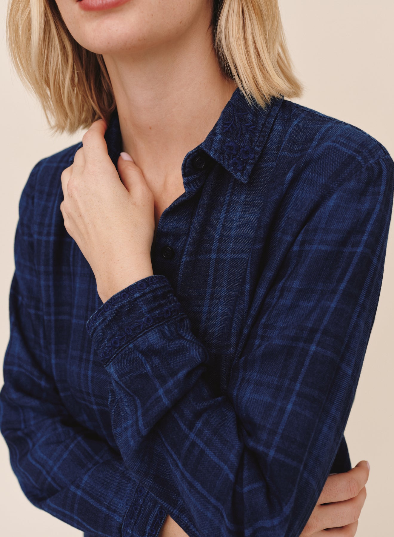 *COMING SOON* PLAID EMBROIDERED SHIRT