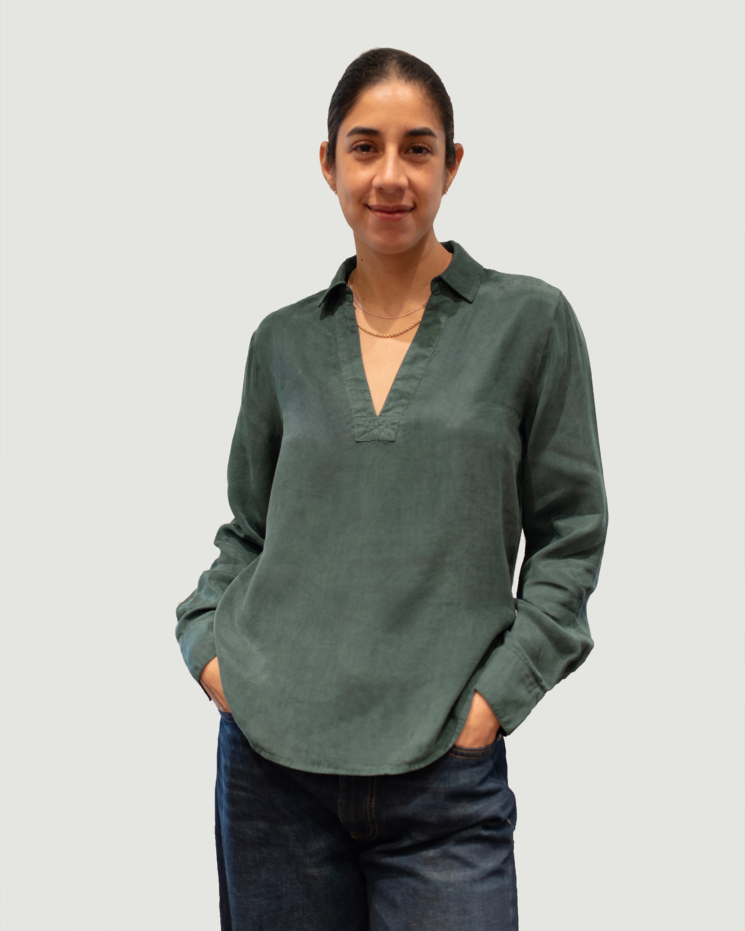 CLEAN FRONT PULLOVER SHIRT