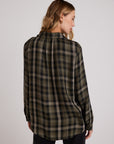 PLAID SLOUCHY POCKET BUTTON DOWN SHIRT