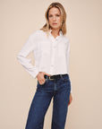 CROPPED BUTTON DOWN SHIRT