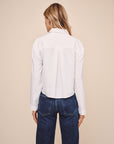 CROPPED BUTTON DOWN SHIRT