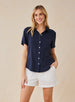 SHORT SLEEVE POCKET BUTTON DOWN SHIRT