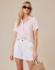 SHORT SLEEVE POCKET BUTTON DOWN SHIRT