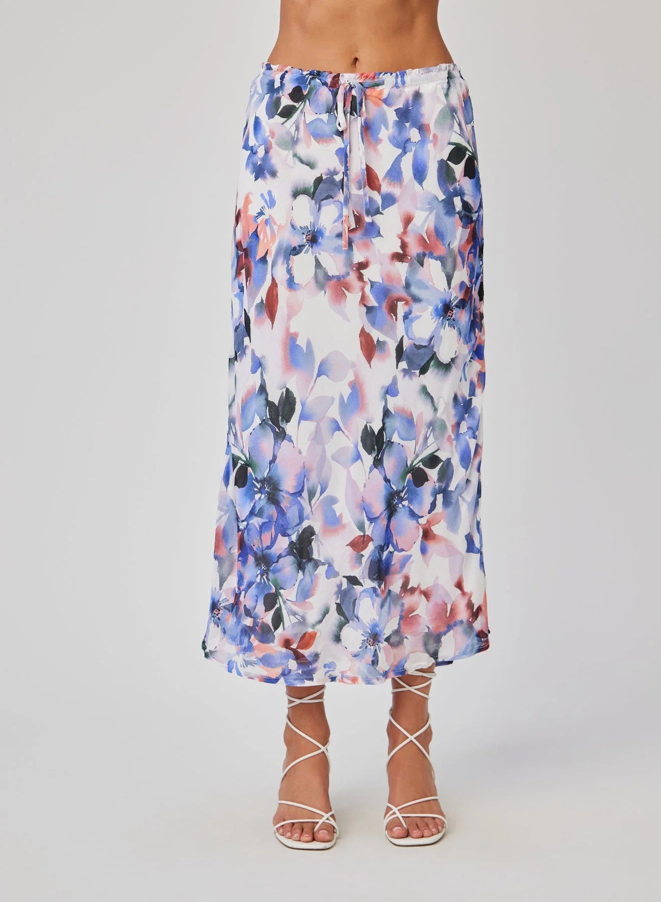 MAGNOLIA BLOOM RUFFLE WAIST SKIRT