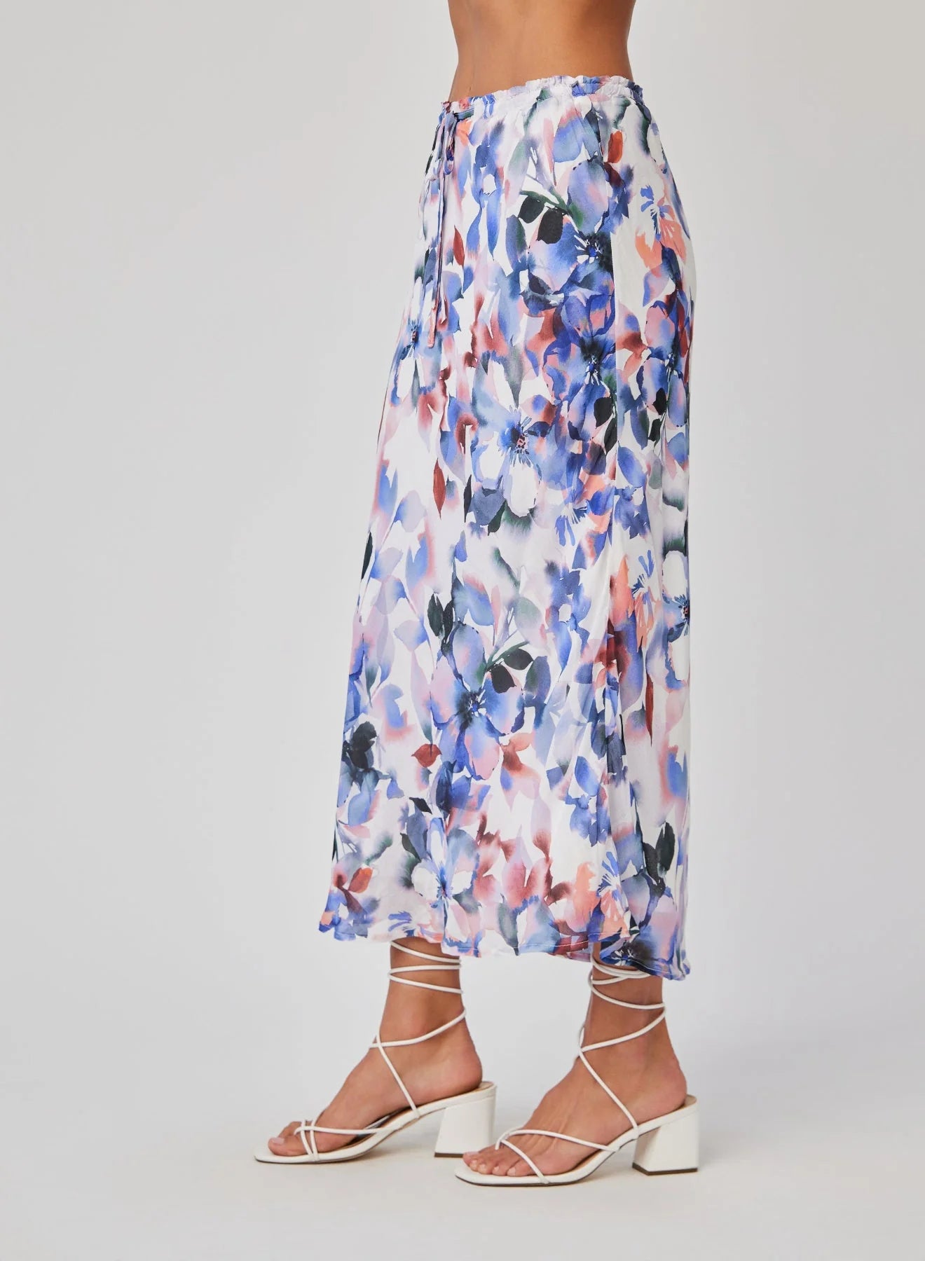 MAGNOLIA BLOOM RUFFLE WAIST SKIRT