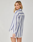 COASTAL OMBRE STRIPE LONG SLEEVE BUTTON DOWN SHIRT