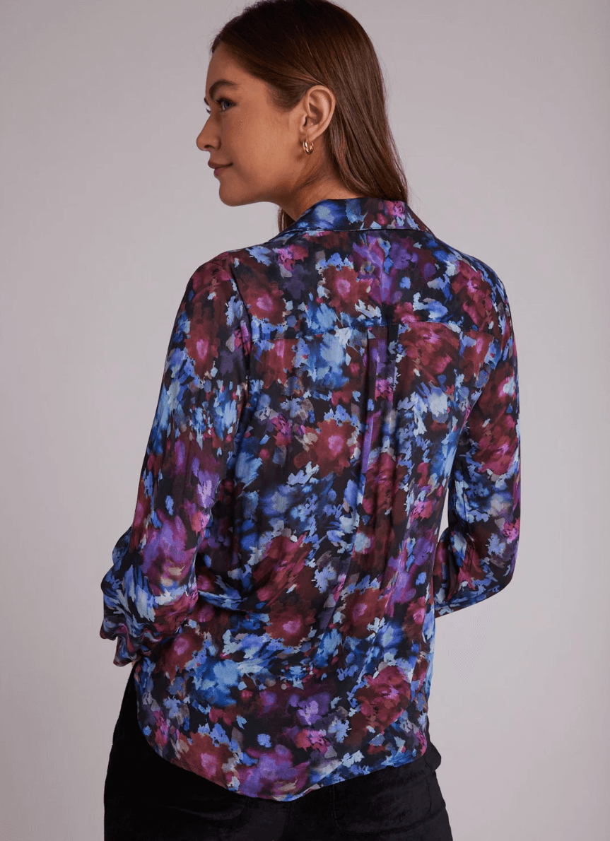 MIDNIGHT BLOOM HIPSTER SHIRT back view