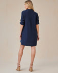 LONG SLEEVE A-LINE DRESS