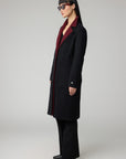 BENICIA DOUBLE COLLAR WOOL COAT