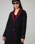 BENICIA DOUBLE COLLAR WOOL COAT