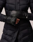 BETRICE-N ZIP OPEN LEATHER MITTEN