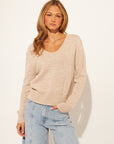 BRODY COTTON V-NECK SWEATER