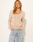 BRODY COTTON V-NECK SWEATER