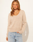 BRODY COTTON V-NECK SWEATER