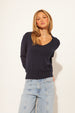 BRODY COTTON V-NECK SWEATER