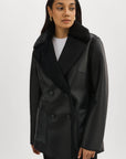 CAMILLE FAUX SHEARLING REVERSIBLE COAT