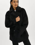 CAMILLE FAUX SHEARLING REVERSIBLE COAT