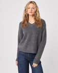CHARLIE OVERSIZE V-NECK SWEATER