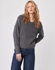 CHARLIE OVERSIZE V-NECK SWEATER