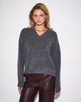 CHARLIE OVERSIZE V-NECK SWEATER