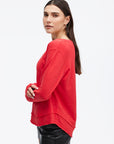 AVA V-NECK MOCK LAYER LONG SLEEVE TEE