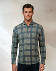 CLUBHOUSE GLENCHECK LONG SLEEVE KNIT SHIRT
