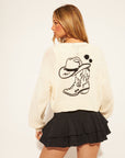 COLT COWGIRL EMBROIDERED OPEN CARDI
