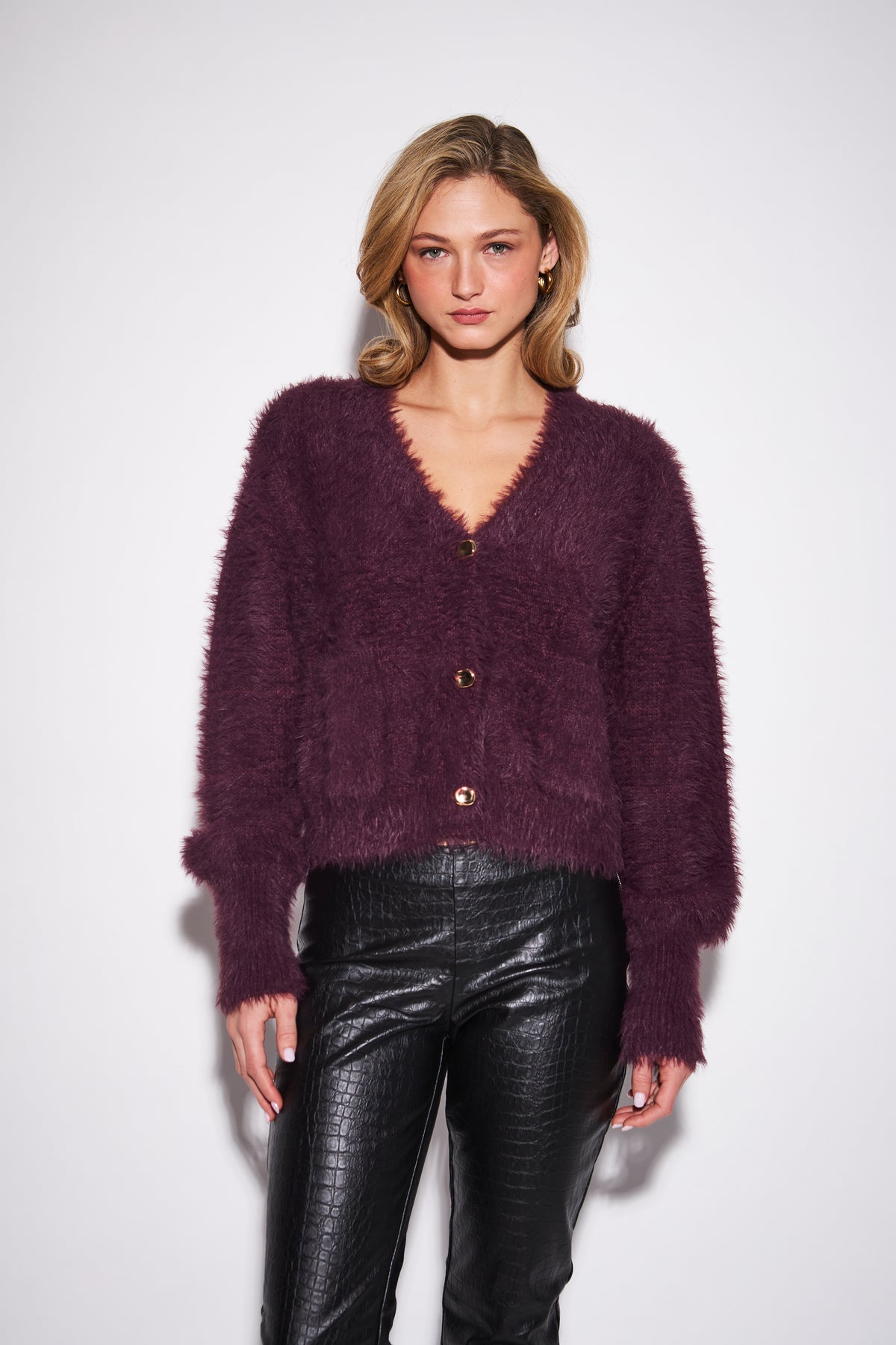 CORDELIA EYELASH CARDIGAN