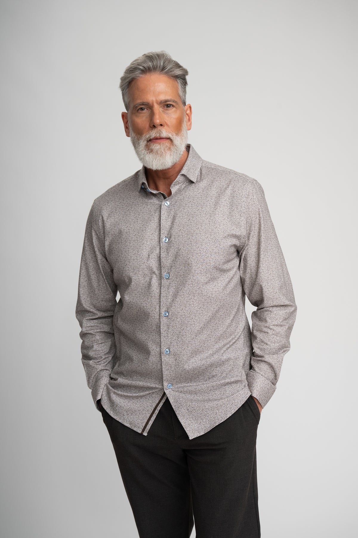 GARDEN PRINT TWILL SHIRT