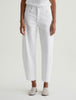 HATTIE CROP HIGH-RISE BARREL IN GALLERY WHITE