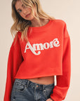 AMORE FLEECE SWEATSHIRT